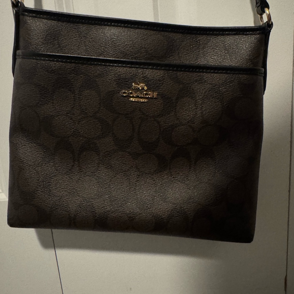 Coach Dark Brown Signature Bag